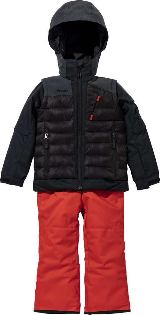 Комплект верхней одежды Phenix Apd Duo Jr Two-Piece 22, 23, black, red, 128