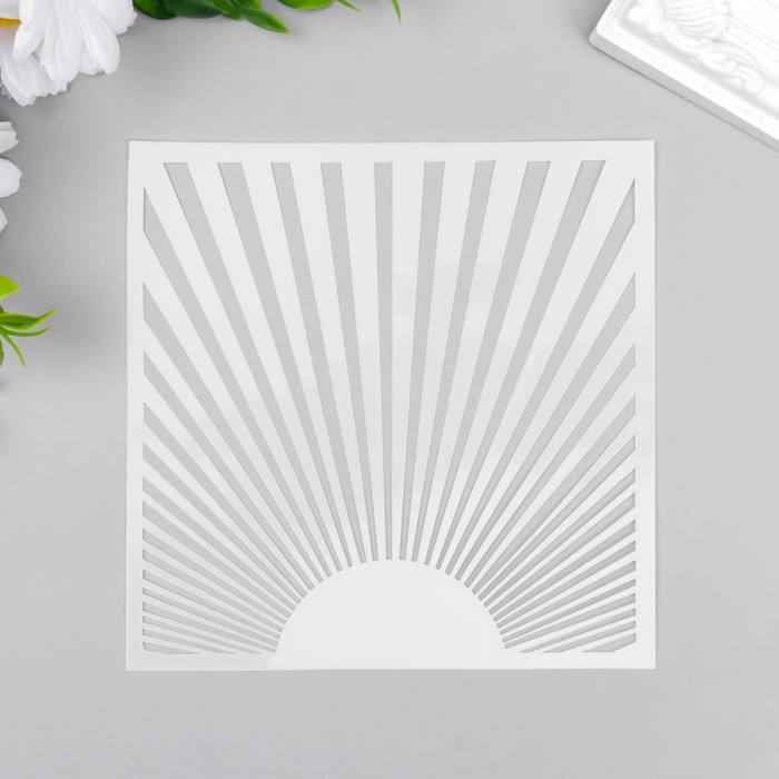 

Трафарет пластик "Восход" 13х13 см