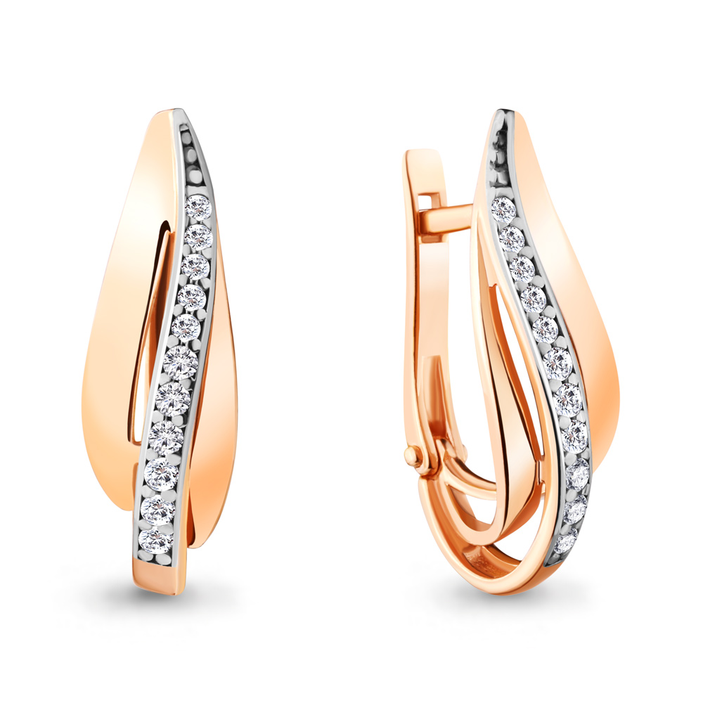 

Серьги из серебра с фианитом Aquamarine 48188А_925_з, 48188А_925_з