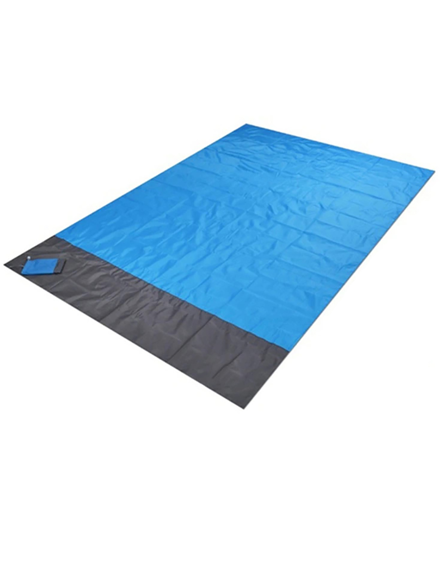 фото Водонепроницаемый пляжный коврик\коврик для пикника 200*210 см (синий) family shop