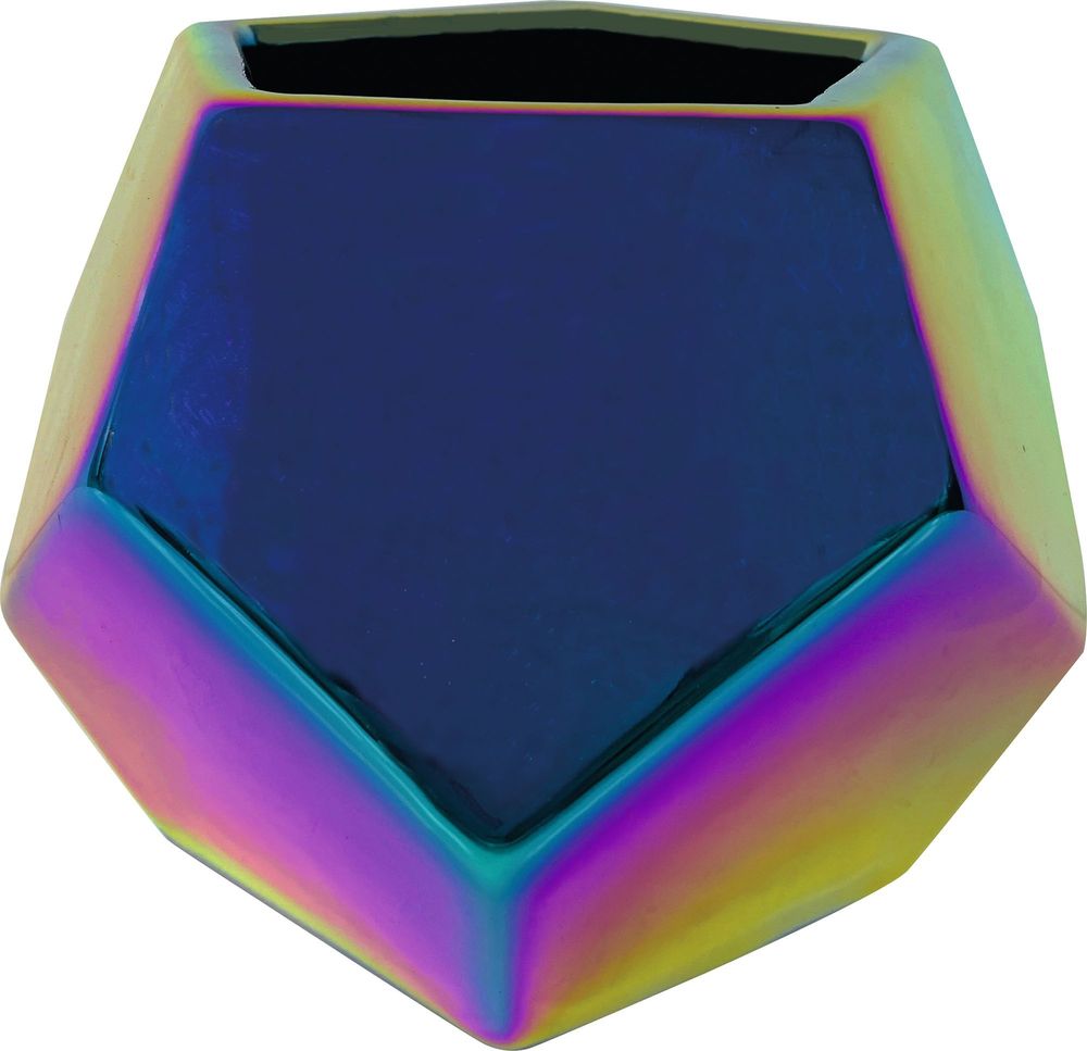 

Горшок керамика 13x13x10 см, Разноцветный