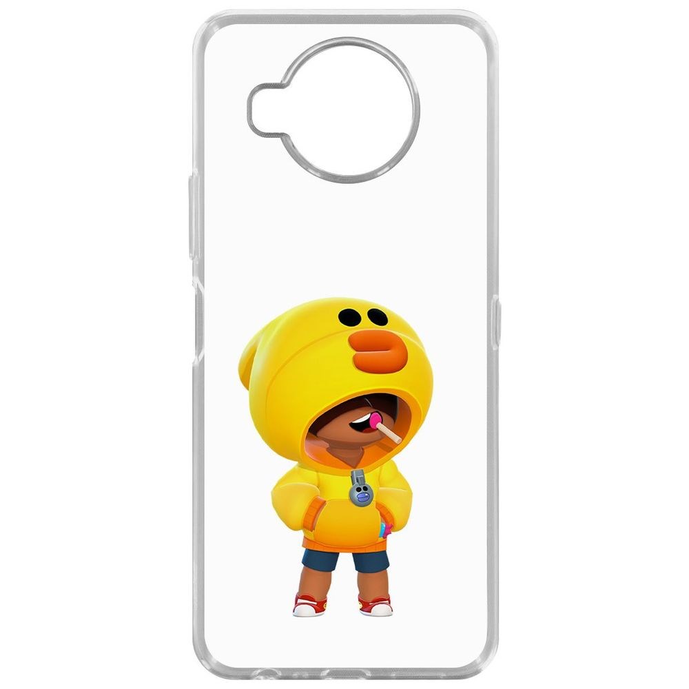 

Чехол-накладка Krutoff Clear Case Brawl Stars-Леон Салли для Nokia 8.3 5G, Прозрачный