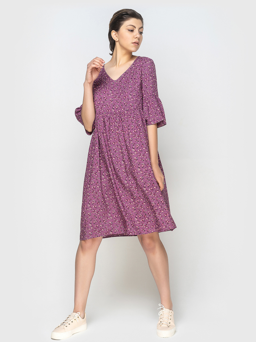 Платье женское AM One AM-7838/5 фиолетовое 52 RU