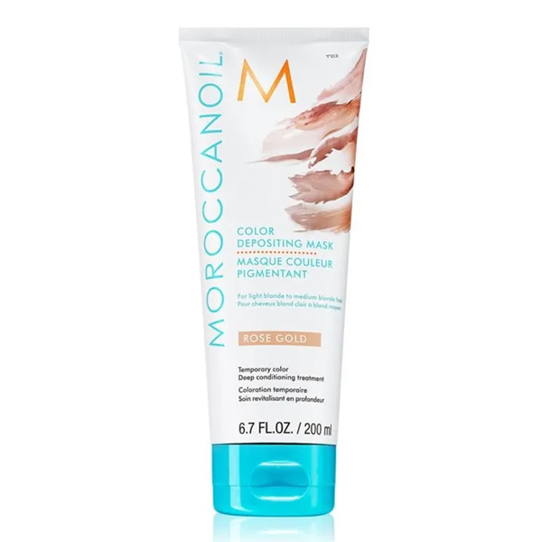 Маска Moroccanoil Color Depositing Mask ROSE GOLD 200 мл moroccanoil color тонирующий шампунь с фиолетовым пигментом 70 мл