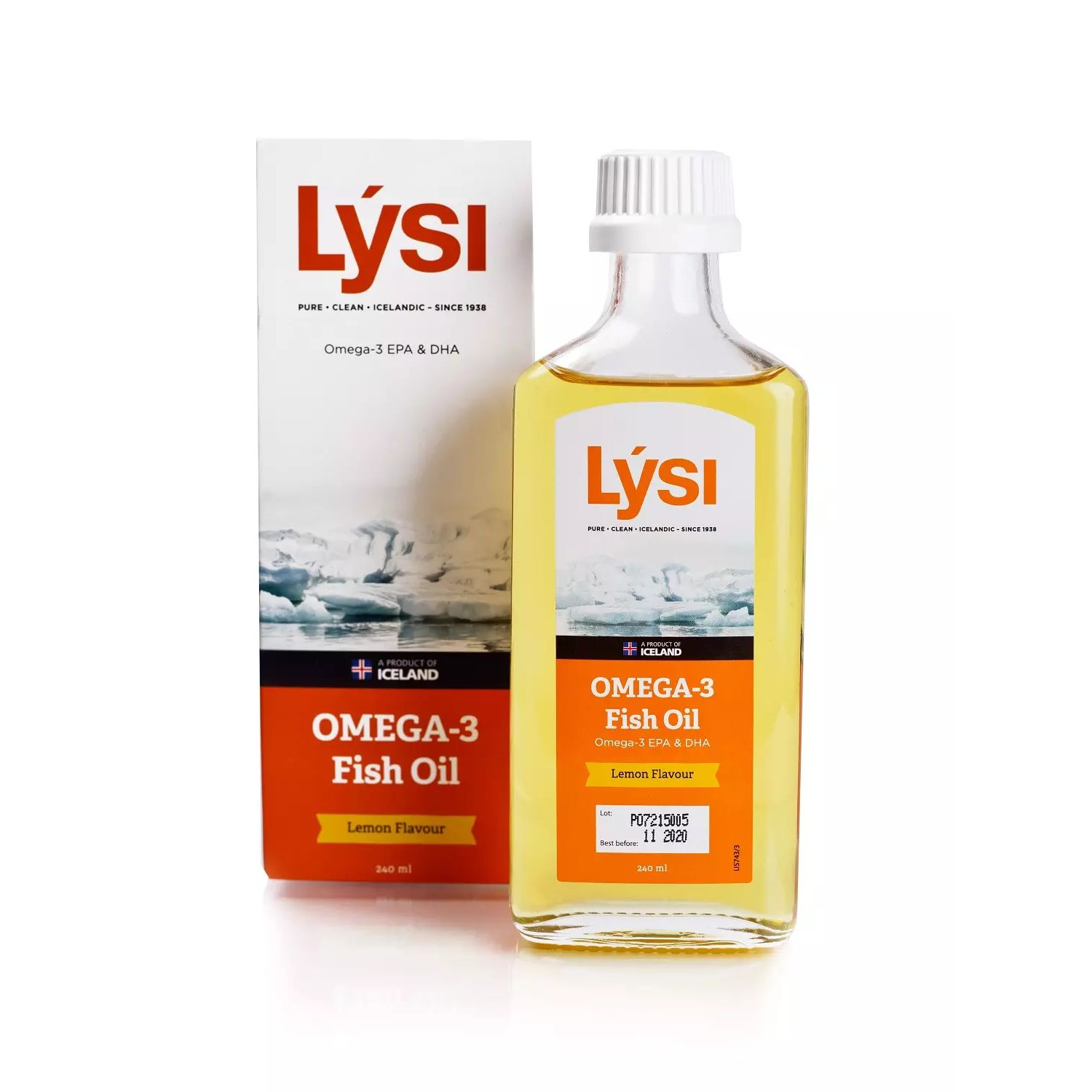 Купить Рыбий жир Lysi Омега-3 со вкусом лимона 240 мл