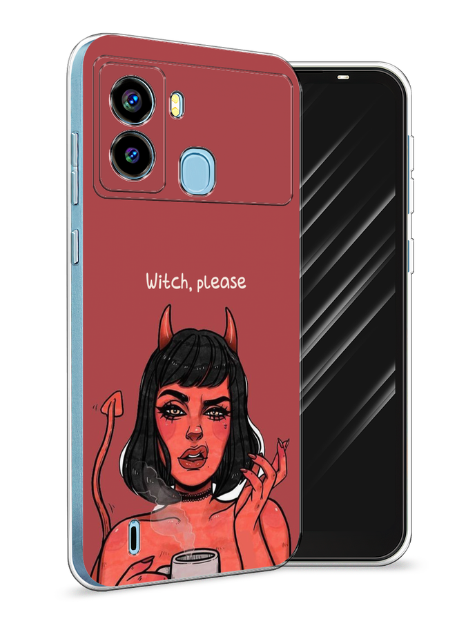 

Чехол Awog на Tecno Pop 6 "Evil Girl", Разноцветный, 302050-6