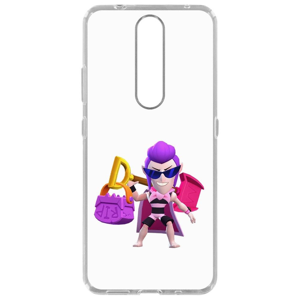 Чехол-накладка Krutoff Clear Case Brawl Stars-Пляжный Мортис для Nokia 2.4