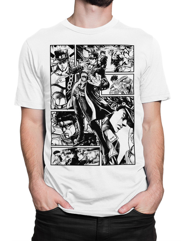 фото Футболка мужская dreamshirts аниме "jojo's bizarre adventure" белая xs