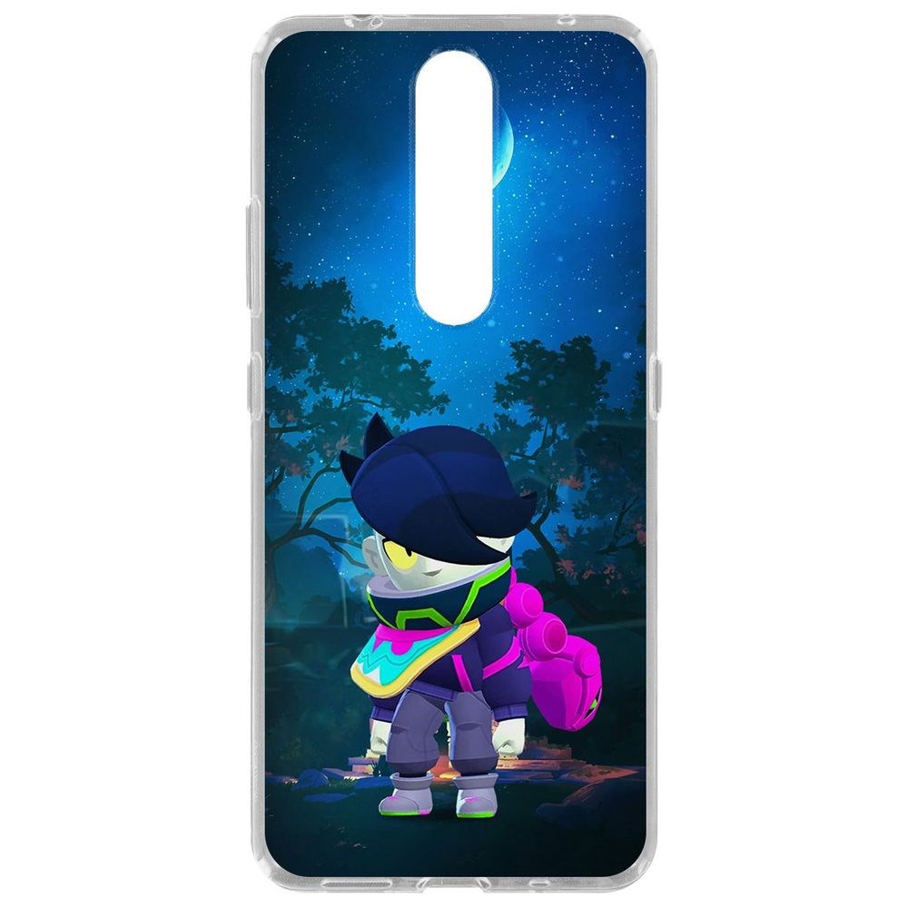 

Чехол-накладка Krutoff Clear Case Brawl Stars-Орочи Эдгар для Nokia 2.4, Прозрачный