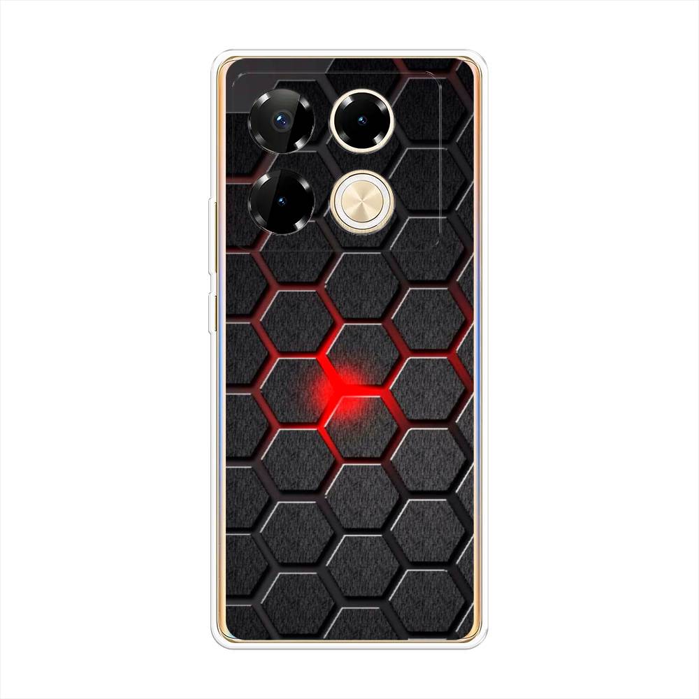 

Силиконовый чехол "Соты красные" на Infinix Note 40 Pro, Прозрачный, 3105750-1