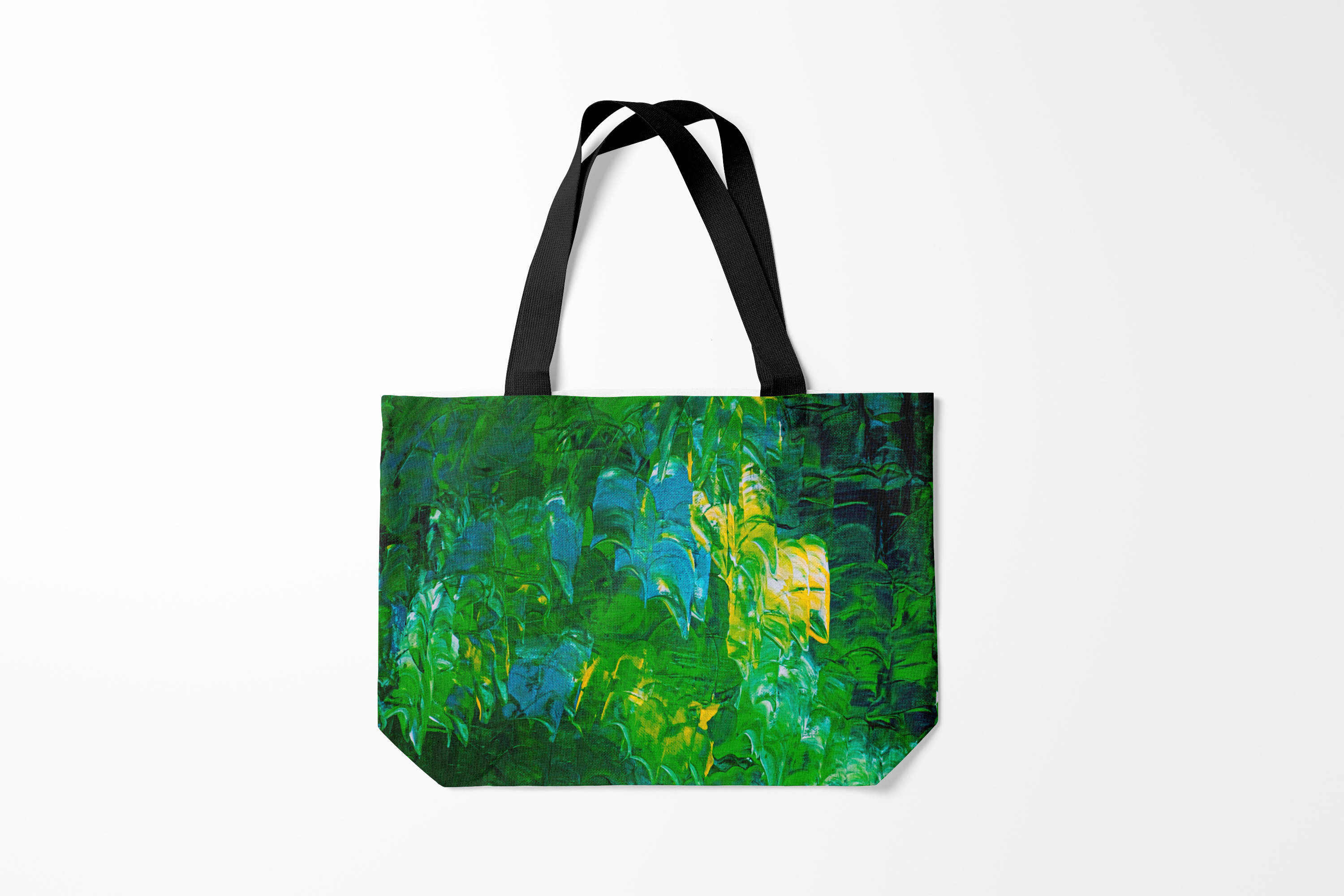 

Сумка шoппер унисекс Burnettie Абстракция Я вижу, зеленый, Абстракция Я вижу