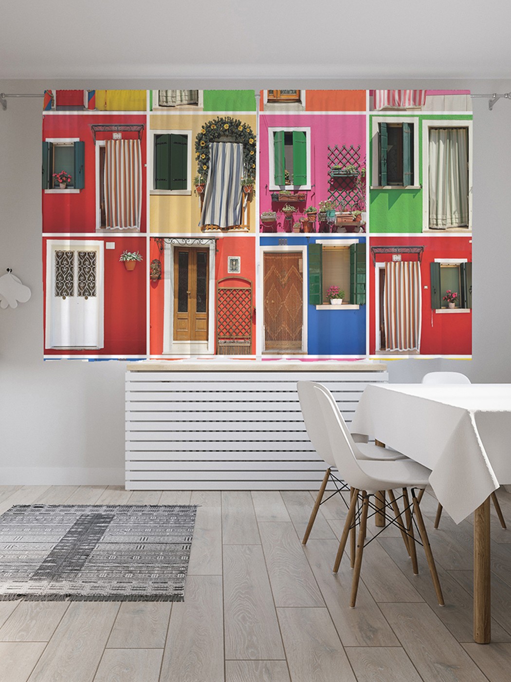 фото Классические шторы joyarty "дверные отличия", серия oxford delux, 2 полотна 145x180 см