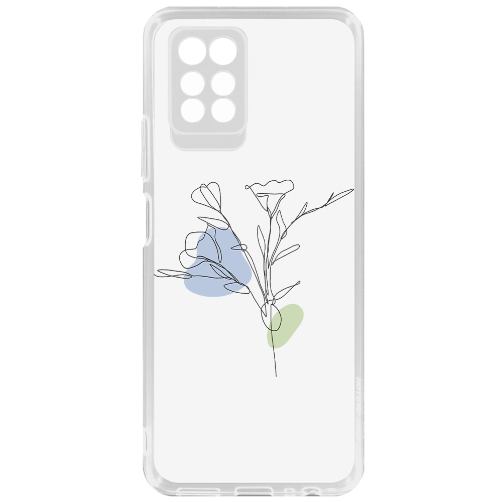 

Чехол-накладка Krutoff Clear Case Эустома для Infinix Note 10 Pro, Прозрачный