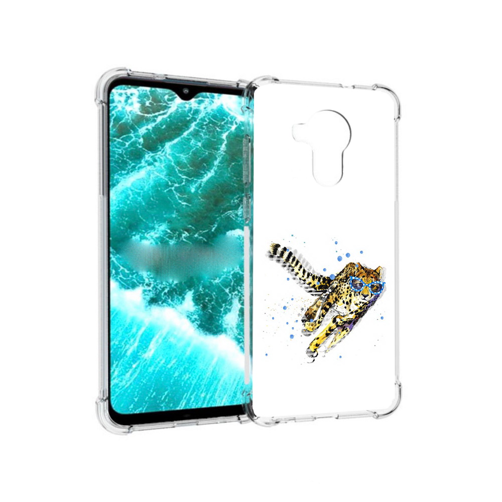 

Чехол MyPads Tocco для Nokia C30 гепард в очках (PT227054.117.287), Прозрачный, Tocco