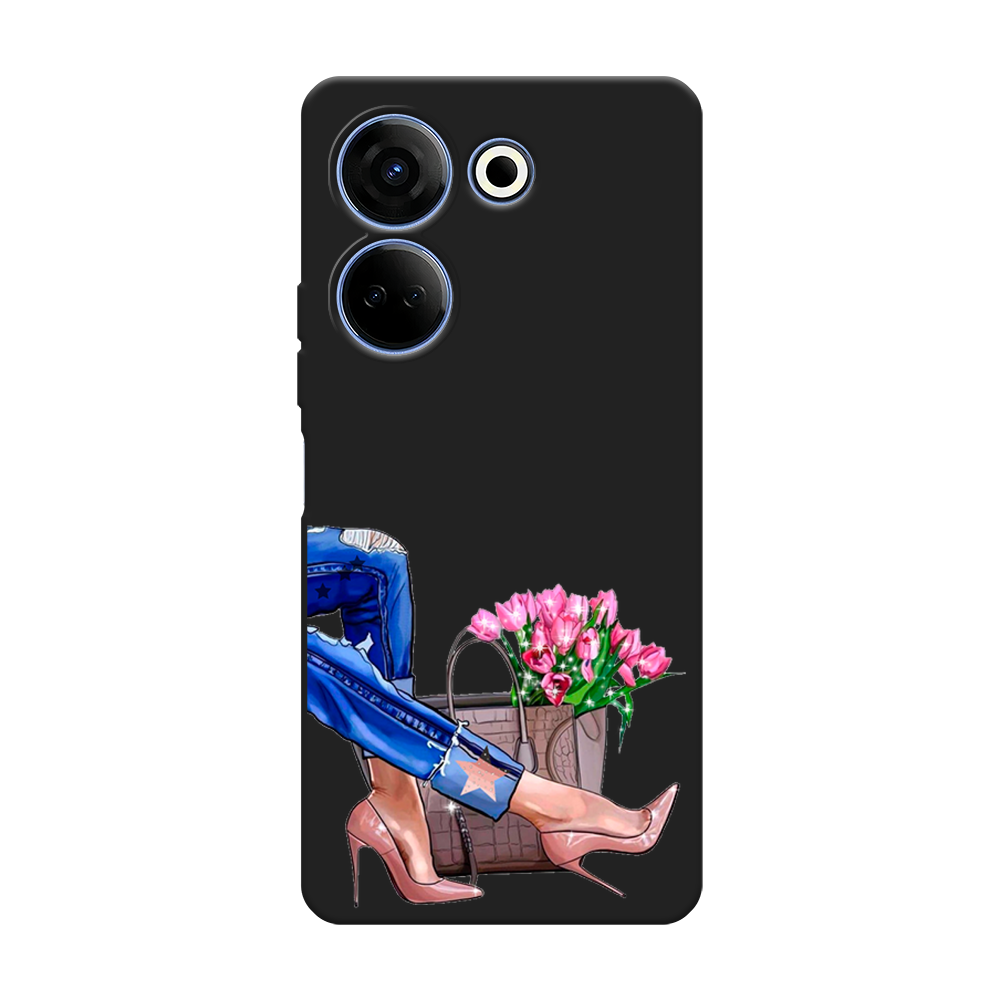 фото Чехол awog на tecno camon 20 "каблучки"
