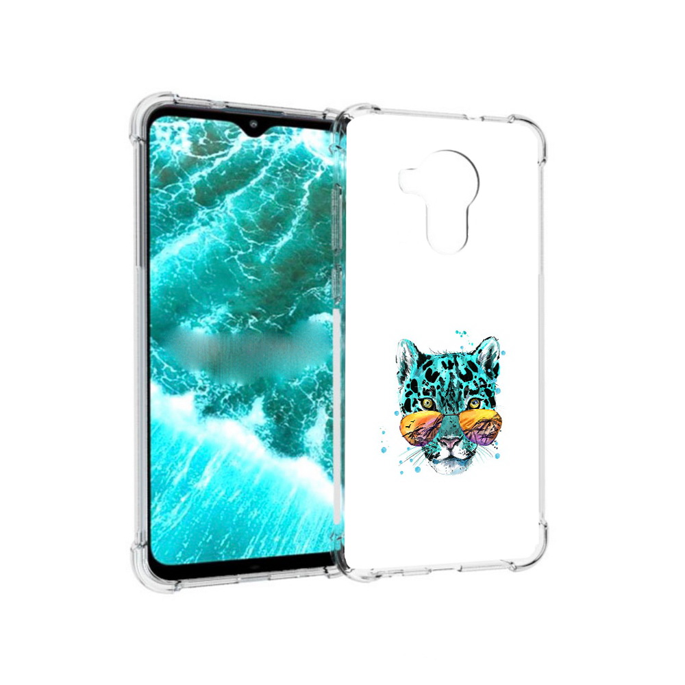

Чехол MyPads Tocco для Nokia C30 голубой лео (PT227054.117.294), Прозрачный, Tocco