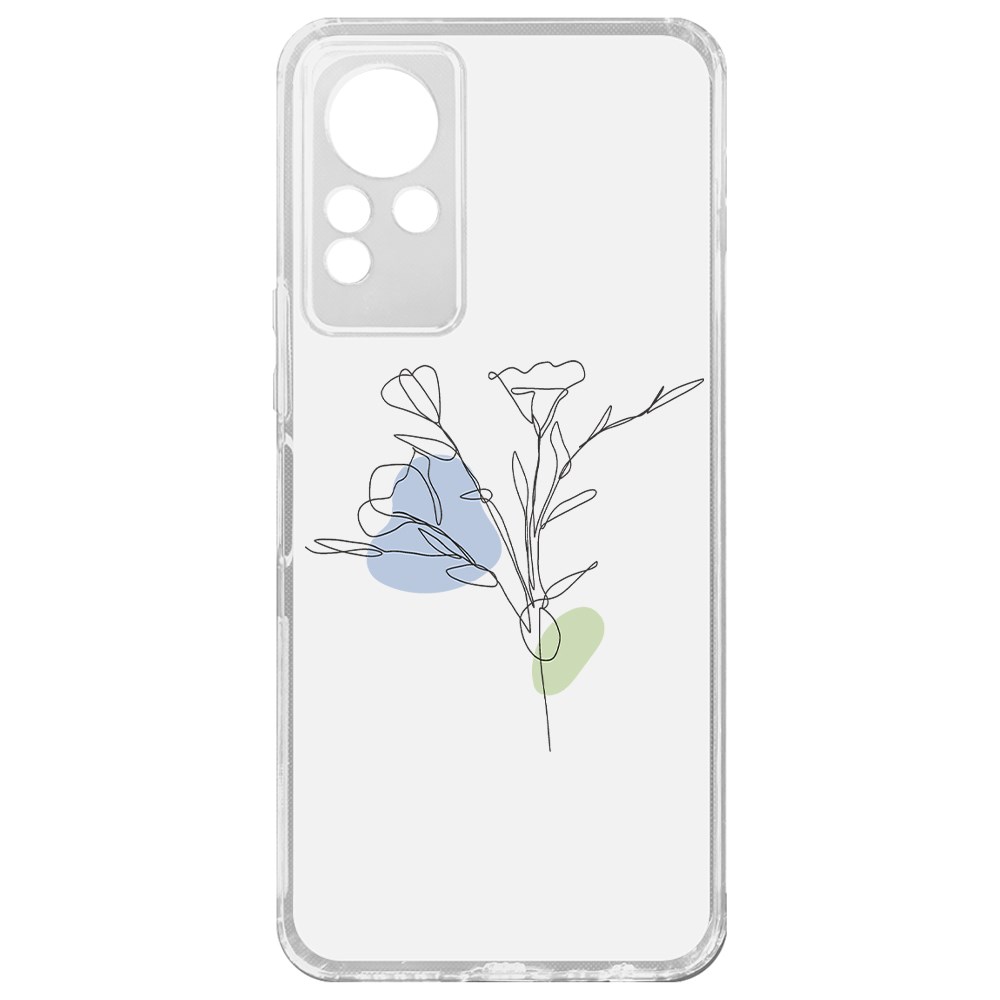 фото Чехол-накладка krutoff clear case эустома для infinix note 11