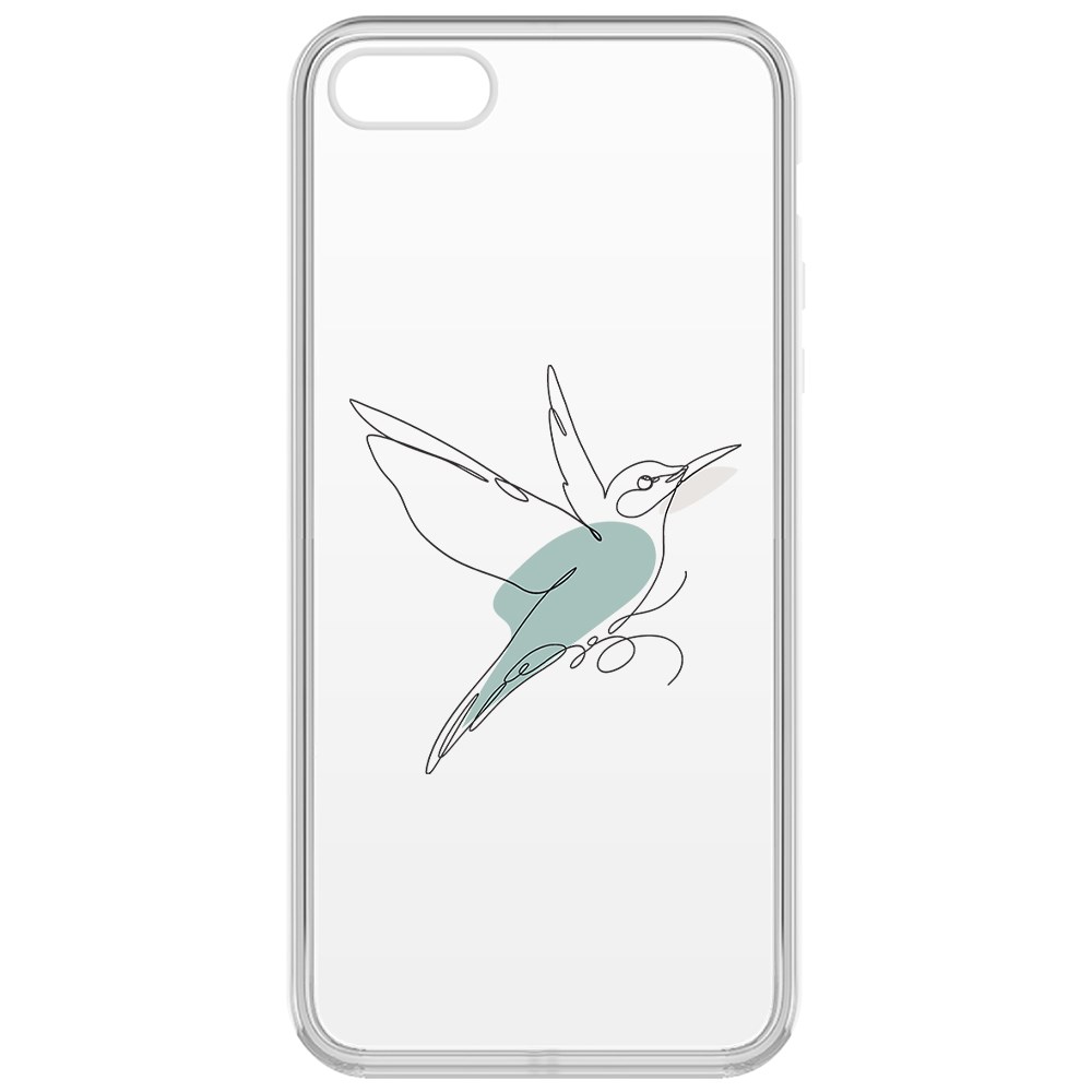 фото Чехол-накладка krutoff clear case легкость для iphone 5s