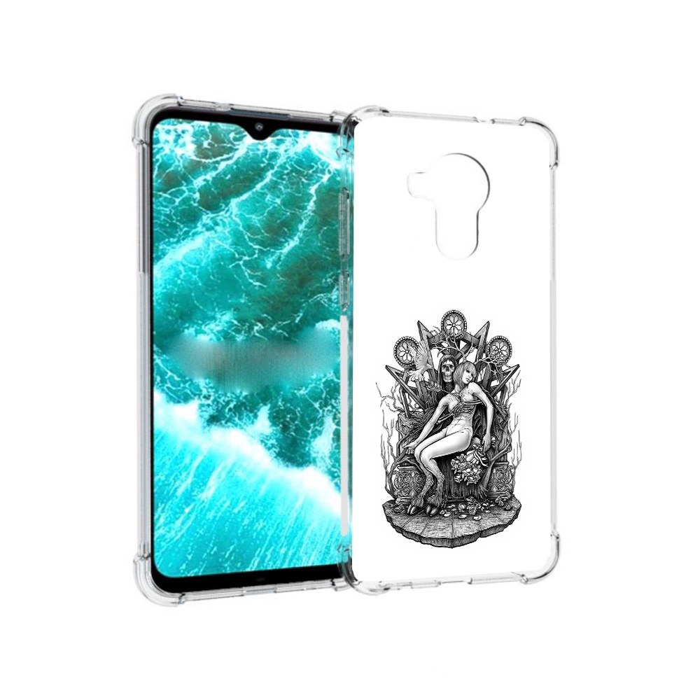 

Чехол MyPads Tocco для Nokia C30 девушка на троне (PT227054.117.309), Прозрачный, Tocco