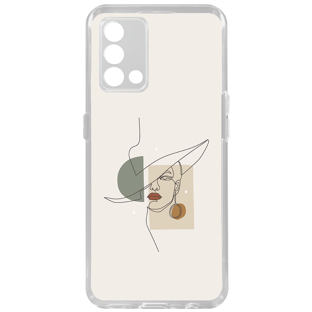 фото Чехол-накладка krutoff clear case стиль для oppo a74