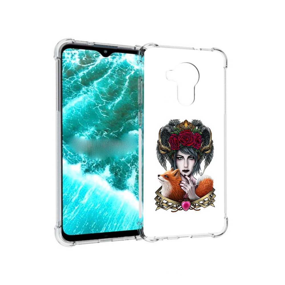 

Чехол MyPads Tocco для Nokia C30 девушка с лисой (PT227054.117.314), Прозрачный, Tocco