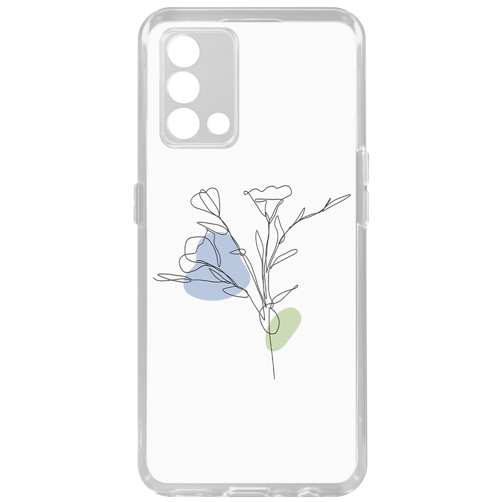 

Чехол-накладка Krutoff Clear Case Эустома для Oppo A74, Прозрачный