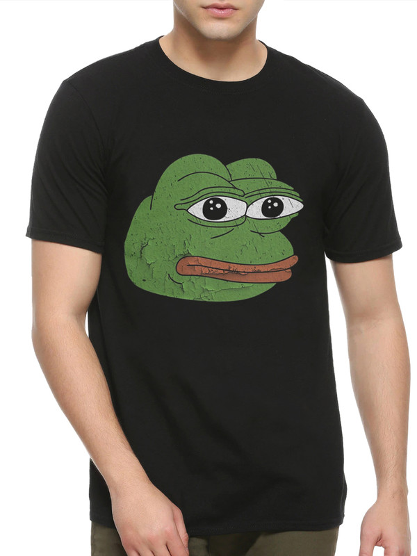 фото Футболка мужская dreamshirts мем лягушонок пепе черная l