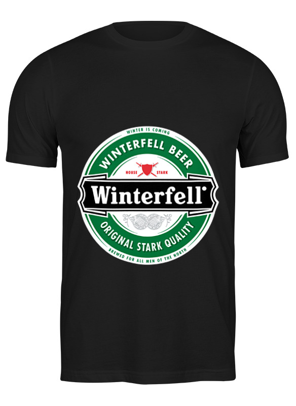 

Футболка мужская Printio Winterfell черная S, Winterfell