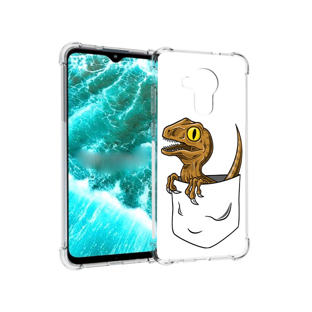 

Чехол MyPads Tocco для Nokia C30 динозавр в кармане (PT227054.117.327), Прозрачный, Tocco