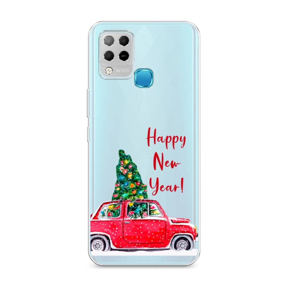 

Чехол на Infinix HOT 10S "Happy New Year", Красный;зеленый, 3100250-5