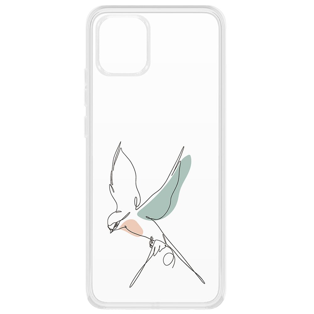 

Чехол-накладка Krutoff Clear Case Полет для Samsung Galaxy A03 (A035), Прозрачный