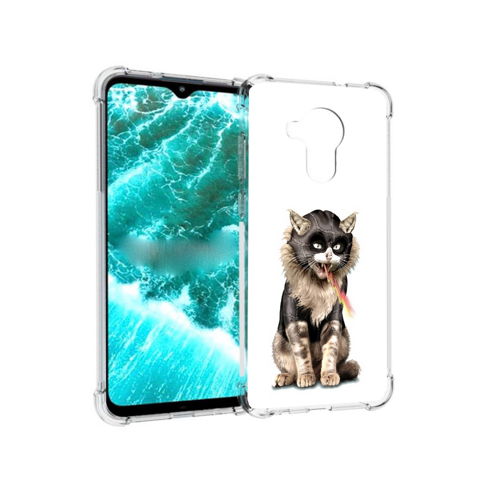 

Чехол MyPads Tocco для Nokia C30 дьяволский кот (PT227054.117.341), Прозрачный, Tocco