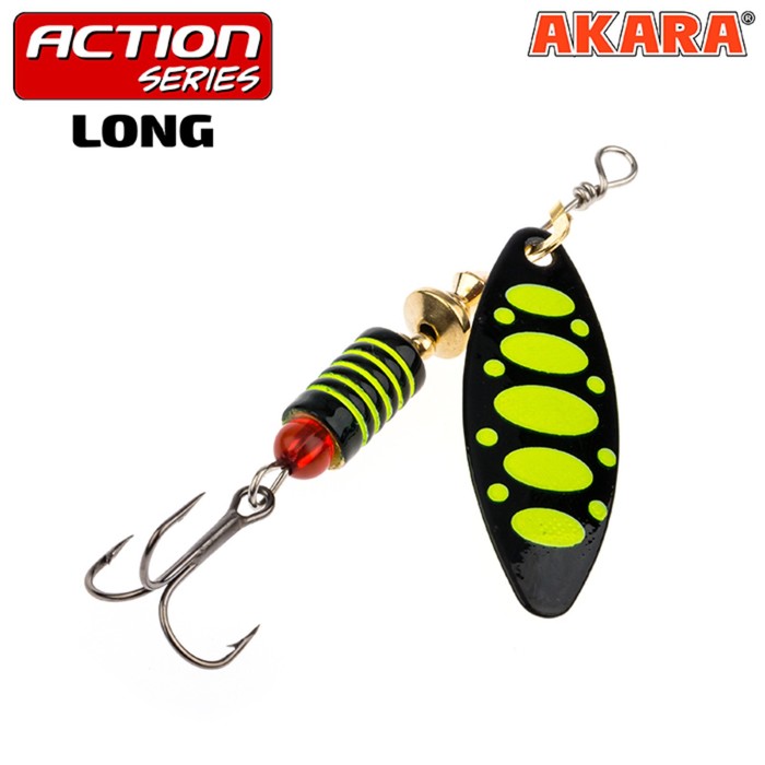 

Блесна вращающаяся Akara Action Series Long , 8 г, цвет A34, Черный