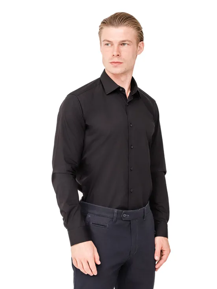 Рубашка мужская Platin 9-675-49 черная 2XL