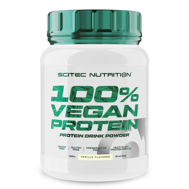 Вегетарианский протеин Scitec Nutrition 100 Vegan Protein 1000 г ваниль 3986₽