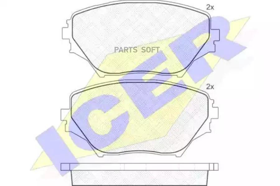 

Колодки Передние Toyota Rav4 Ii 00-05 Icer 181519 Icer арт. 181519