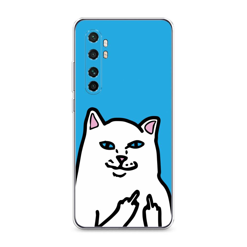 

Чехол Awog на Xiaomi Mi Note 10 lite "Кот жесть", Разноцветный, 38450-9