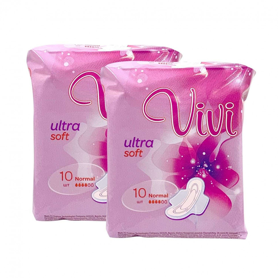 

Прокладки Vivi ULTRA NORMAL DRY женские 10 шт упаковка 2 шт