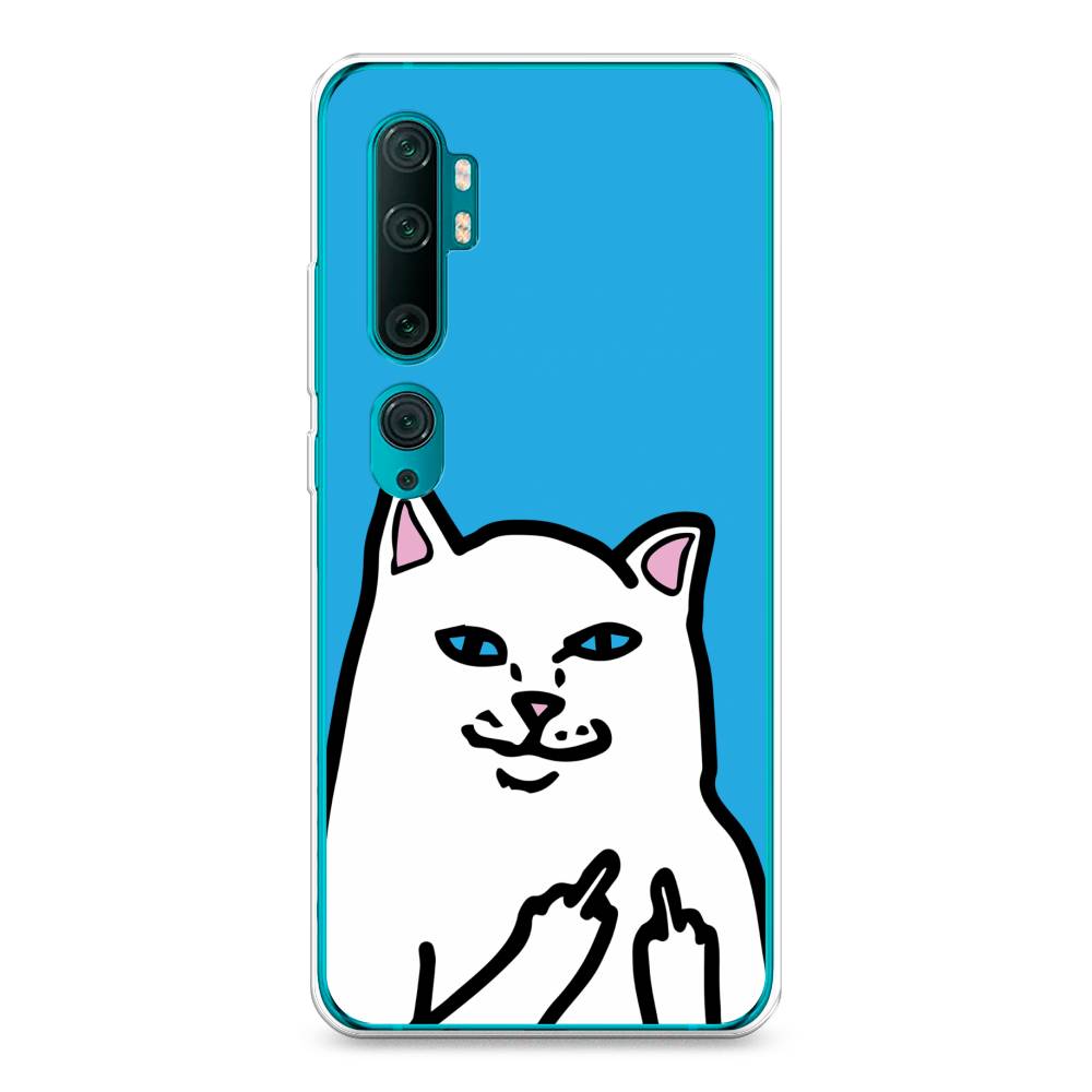 

Чехол Awog на Xiaomi Mi Note 10/Mi Note 10 Pro "Кот жесть", Разноцветный, 37350-9