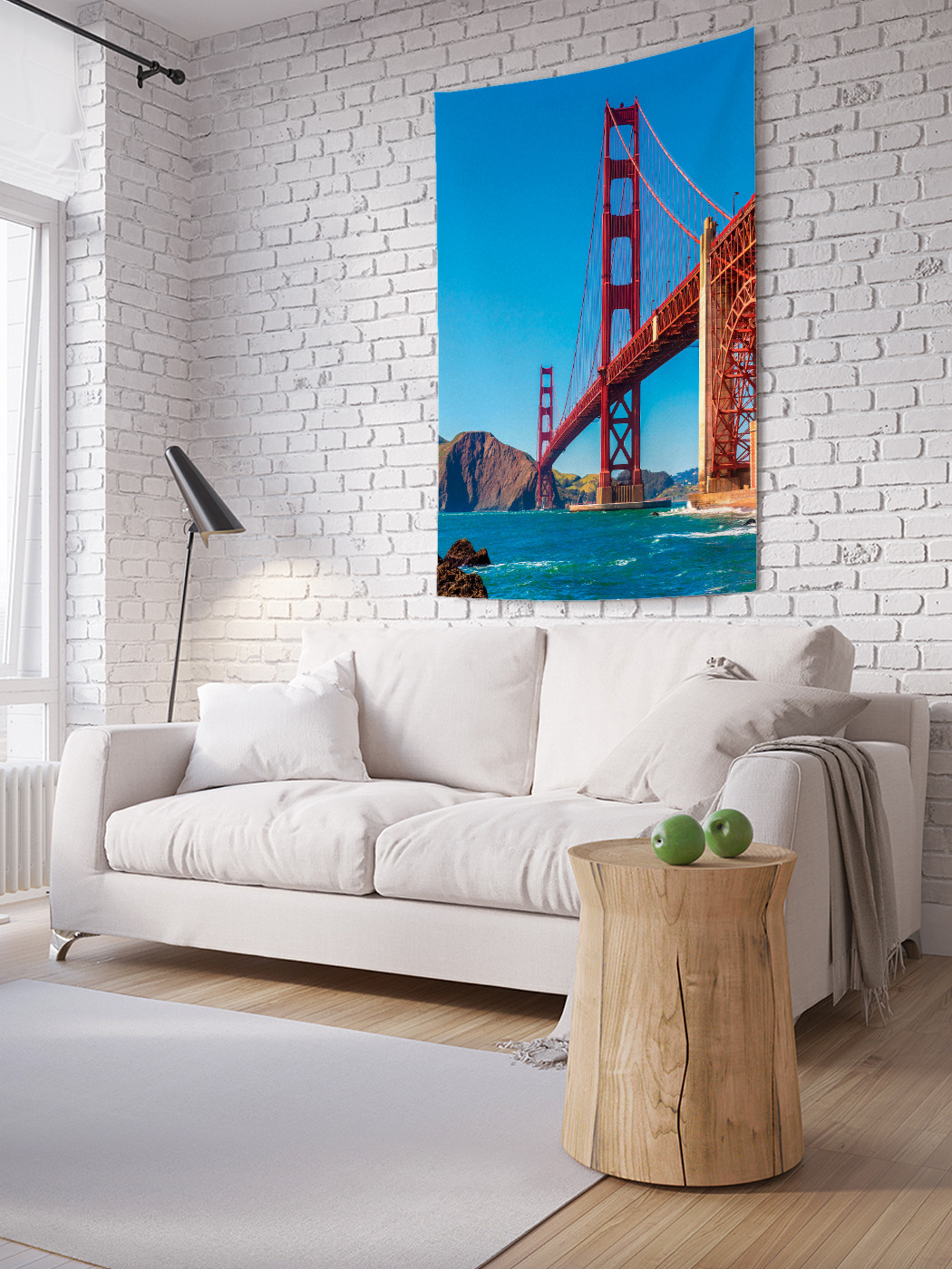 

Вертикальное фотопанно на стену JoyArty Жесткий мост 150x200 см, Жесткий мост