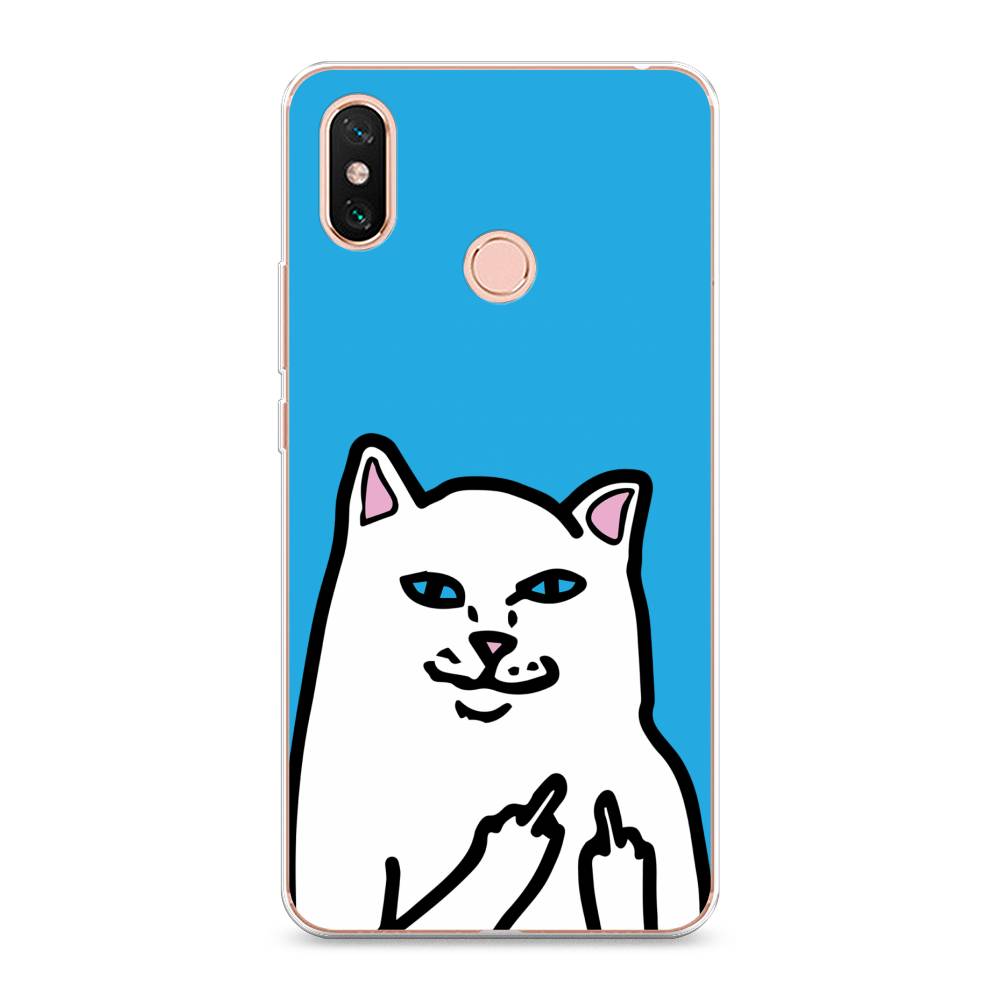 

Чехол Awog на Xiaomi Mi Max 3 "Кот жесть", Разноцветный, 34350-9