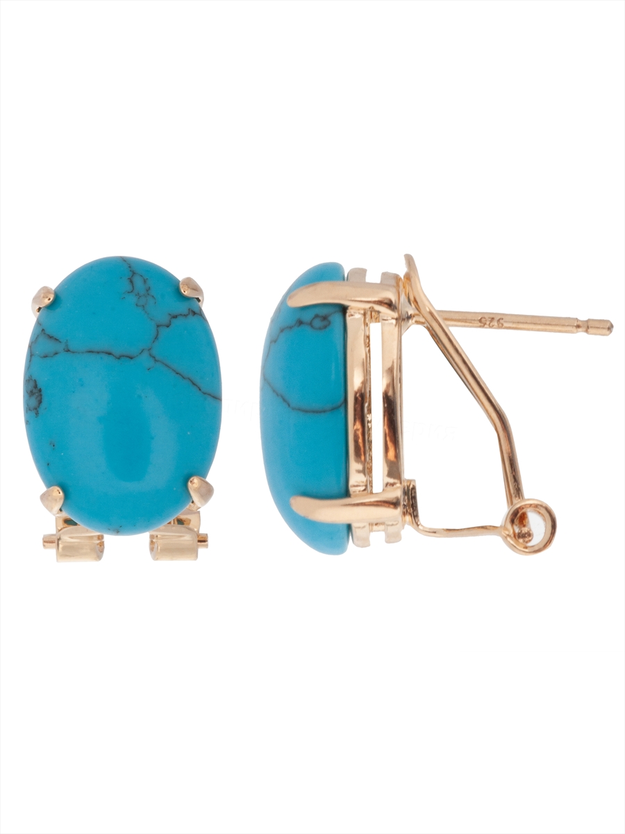 

Серьги из ювелирного сплава Lotus Jewelry 3023E-10tq, бирюза, 3023E-10tq