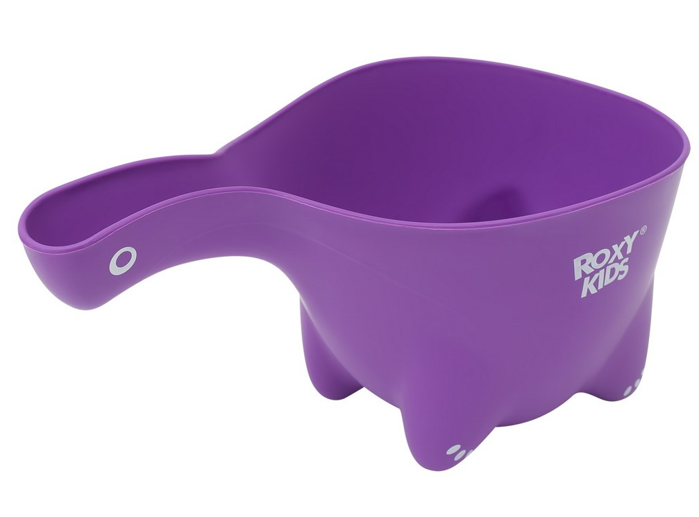Ковшик для мытья головы Dino Scoop, 800 мл., цвет фиолетовый ковшик для купания roxy kids dino scoop фиолетовый