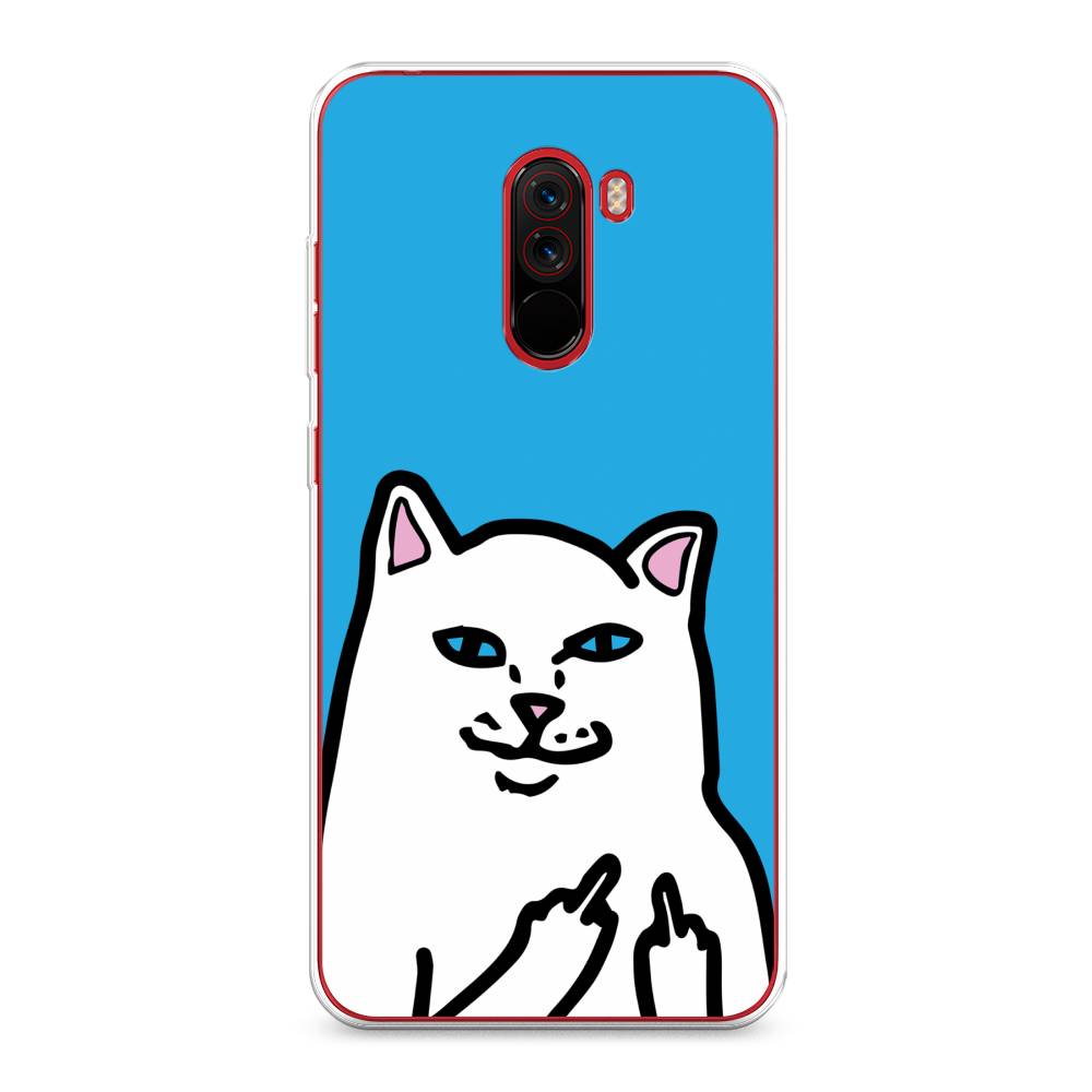 

Чехол Awog на Xiaomi Pocophone F1 "Кот жесть", Разноцветный, 34450-9