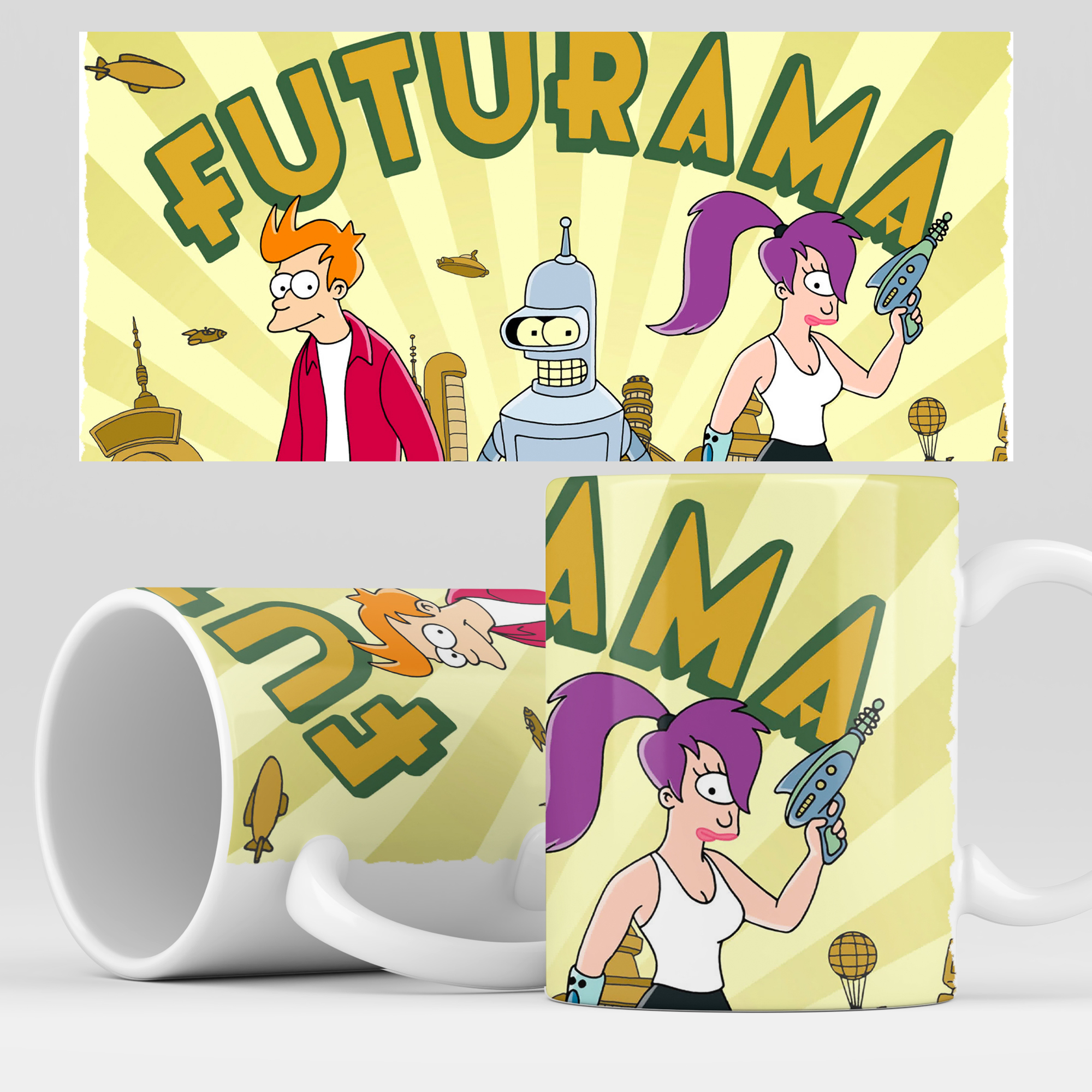 

Кружка RocketCup с принтом "Футурама" мультсериал Futurama, Futurama03