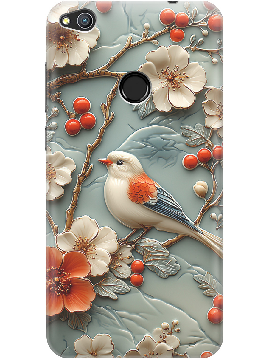 

Силиконовый чехол на Honor 8 Lite / Huawei P8 Lite (2017) с принтом "Птичка и рябина", Прозрачный;белый;красный, 714714523