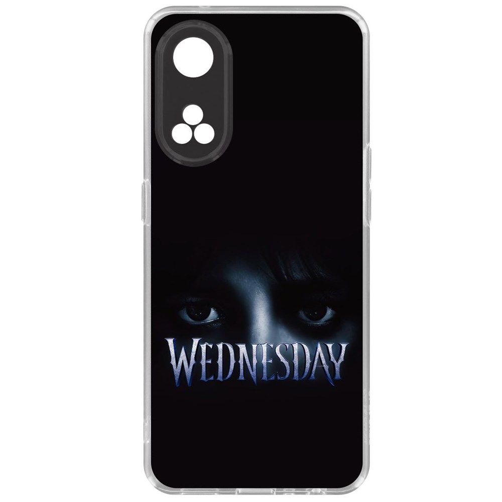 

Чехол-накладка Krutoff Clear Case Уэнсдей Аддамс - Логотип для Oppo Reno8T, Прозрачный