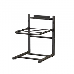 фото Стеллаж настенный nagu multi-layer wall-mounted storage rack black (2 полки)