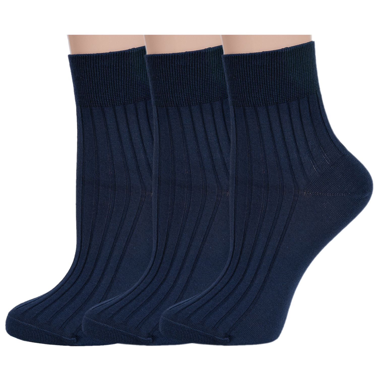 

Комплект носков женских Rusocks 3-Ж3-11001 синих 23, Синий, 3-Ж3-11001