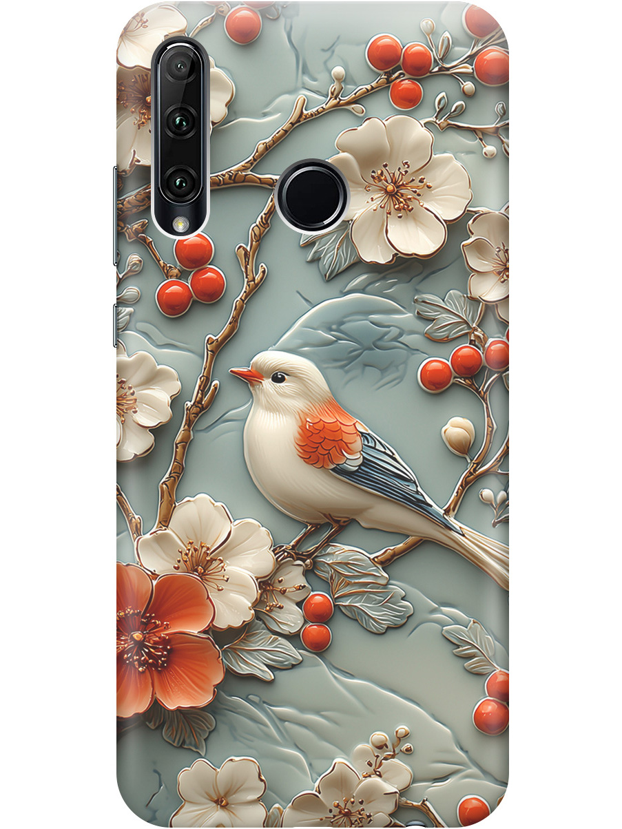 

Силиконовый чехол на Honor 10i / 20e с принтом "Птичка и рябина", Прозрачный;белый;красный, 721096223